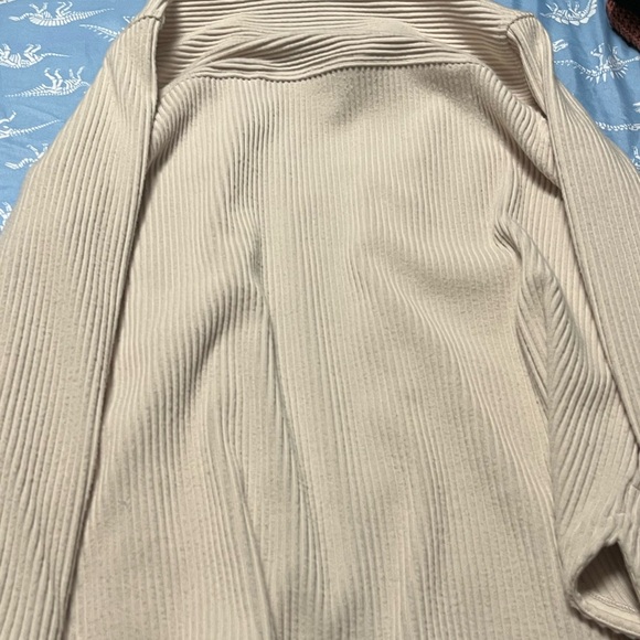 Alpine Cream Ribbed Shacket - Picture 3 of 3